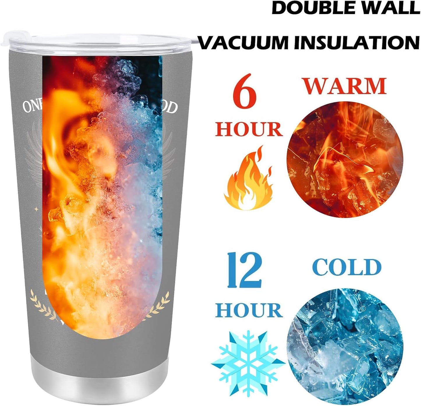 250 Years America Anniversary Tumbler, 20oz USA 250th Birthday Stainless Steel Insulated Tumbler, One Nation Under God Office Decor Desk Accessories Gifts for Coworkers
