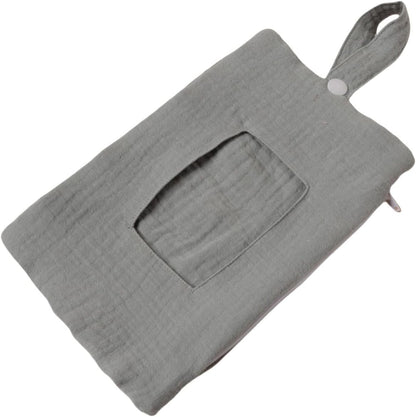 Baby Wipe Holder Portable Wipe Dispenser Strollers Storage Bag Container Double Layer Travel Carry Case for Diapers