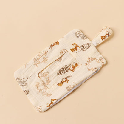 Baby Wipe Holder Portable Wipe Dispenser Strollers Storage Bag Container Double Layer Travel Carry Case for Diapers