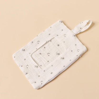 Baby Wipe Holder Portable Wipe Dispenser Strollers Storage Bag Container Double Layer Travel Carry Case for Diapers