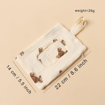 Baby Wipe Holder Portable Wipe Dispenser Strollers Storage Bag Container Double Layer Travel Carry Case for Diapers