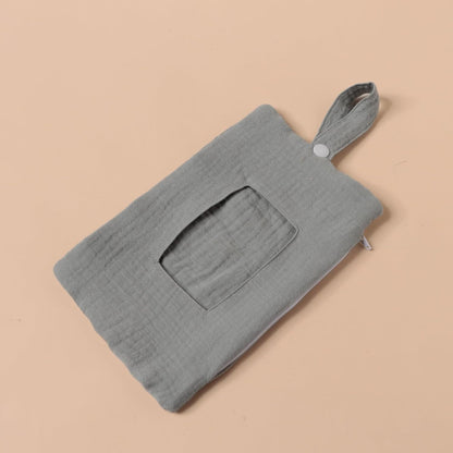 Baby Wipe Holder Portable Wipe Dispenser Strollers Storage Bag Container Double Layer Travel Carry Case for Diapers
