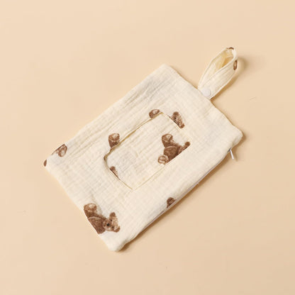 Baby Wipe Holder Portable Wipe Dispenser Strollers Storage Bag Container Double Layer Travel Carry Case for Diapers