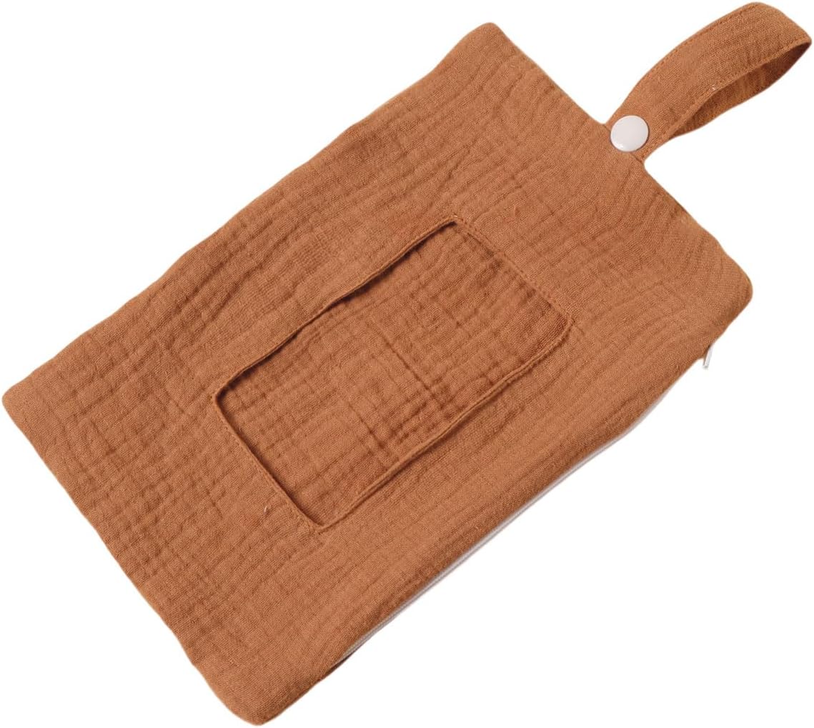 Baby Wipe Holder Portable Wipe Dispenser Strollers Storage Bag Container Double Layer Travel Carry Case for Diapers