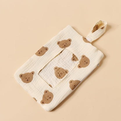 Baby Wipe Holder Portable Wipe Dispenser Strollers Storage Bag Container Double Layer Travel Carry Case for Diapers