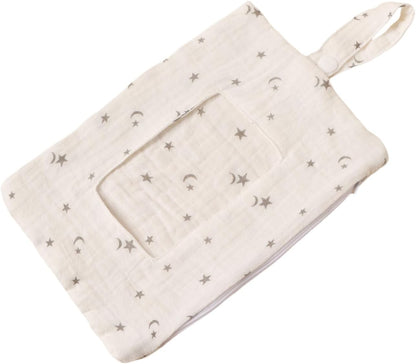 Baby Wipe Holder Portable Wipe Dispenser Strollers Storage Bag Container Double Layer Travel Carry Case for Diapers
