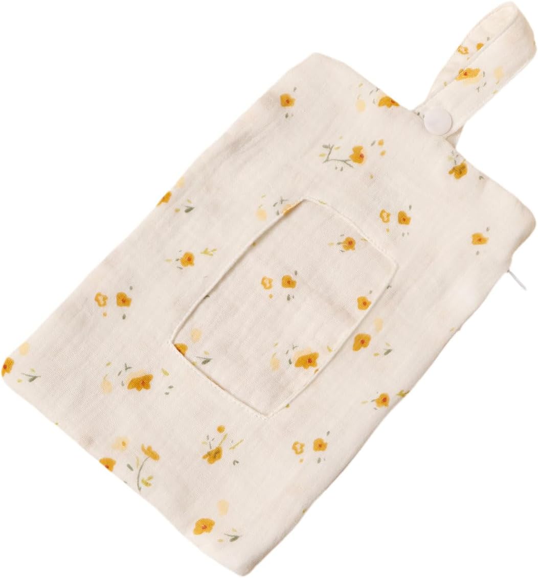 Baby Wipe Holder Portable Wipe Dispenser Strollers Storage Bag Container Double Layer Travel Carry Case for Diapers