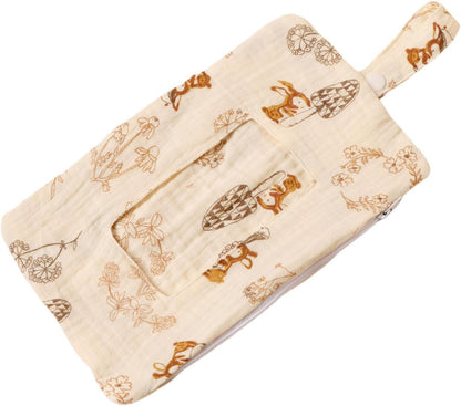 Baby Wipe Holder Portable Wipe Dispenser Strollers Storage Bag Container Double Layer Travel Carry Case for Diapers