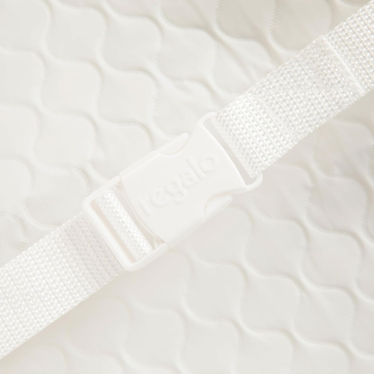 Baby Basics Changing Pad with Non-Slip Grip System, Waterproof Diaper Changing Pad for Dresser or Changing Table, Contoured Infant Changing Pad with Safety Strap, White