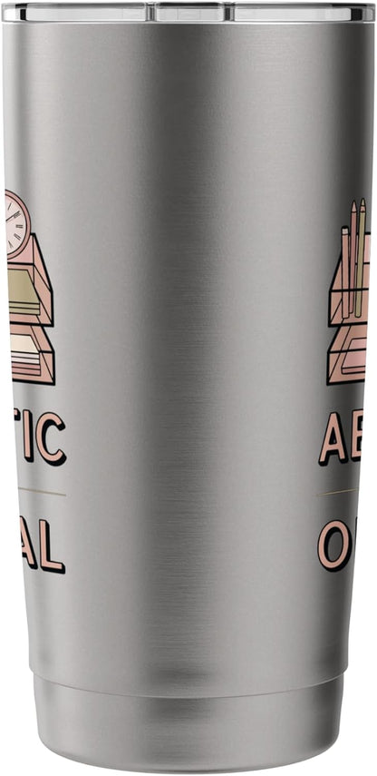 Aesthetic Isn't Optional Funny Desk Organizer Humor Stainless Steel Insulated Tumbler