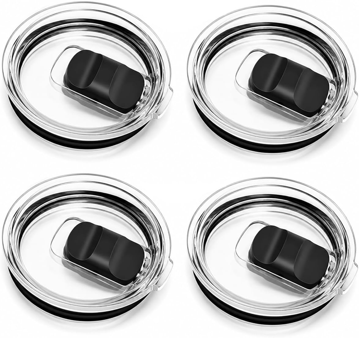 20 oz Tumbler Lids for Yeti, 3 Pack 20oz Magnetic Tumbler Lids, Spill Proof Replacement Slider Cup Lid for YETI 20oz Tumbler, 10oz & 24oz Mug and 10oz Lowball, BPA Free