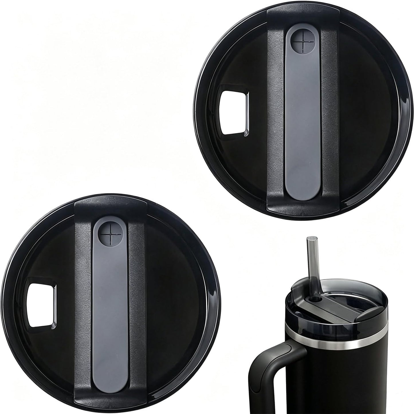 20 oz Tumbler Lids for Yeti, 3 Pack 20oz Magnetic Tumbler Lids, Spill Proof Replacement Slider Cup Lid for YETI 20oz Tumbler, 10oz & 24oz Mug and 10oz Lowball, BPA Free