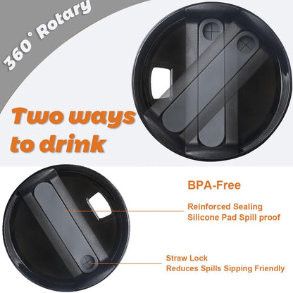 20 oz Tumbler Lids for Yeti, 3 Pack 20oz Magnetic Tumbler Lids, Spill Proof Replacement Slider Cup Lid for YETI 20oz Tumbler, 10oz & 24oz Mug and 10oz Lowball, BPA Free