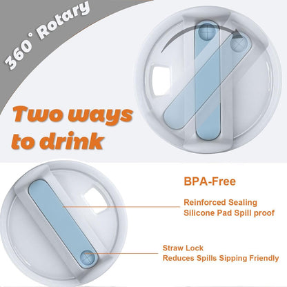 20 oz Tumbler Lids for Yeti, 3 Pack 20oz Magnetic Tumbler Lids, Spill Proof Replacement Slider Cup Lid for YETI 20oz Tumbler, 10oz & 24oz Mug and 10oz Lowball, BPA Free