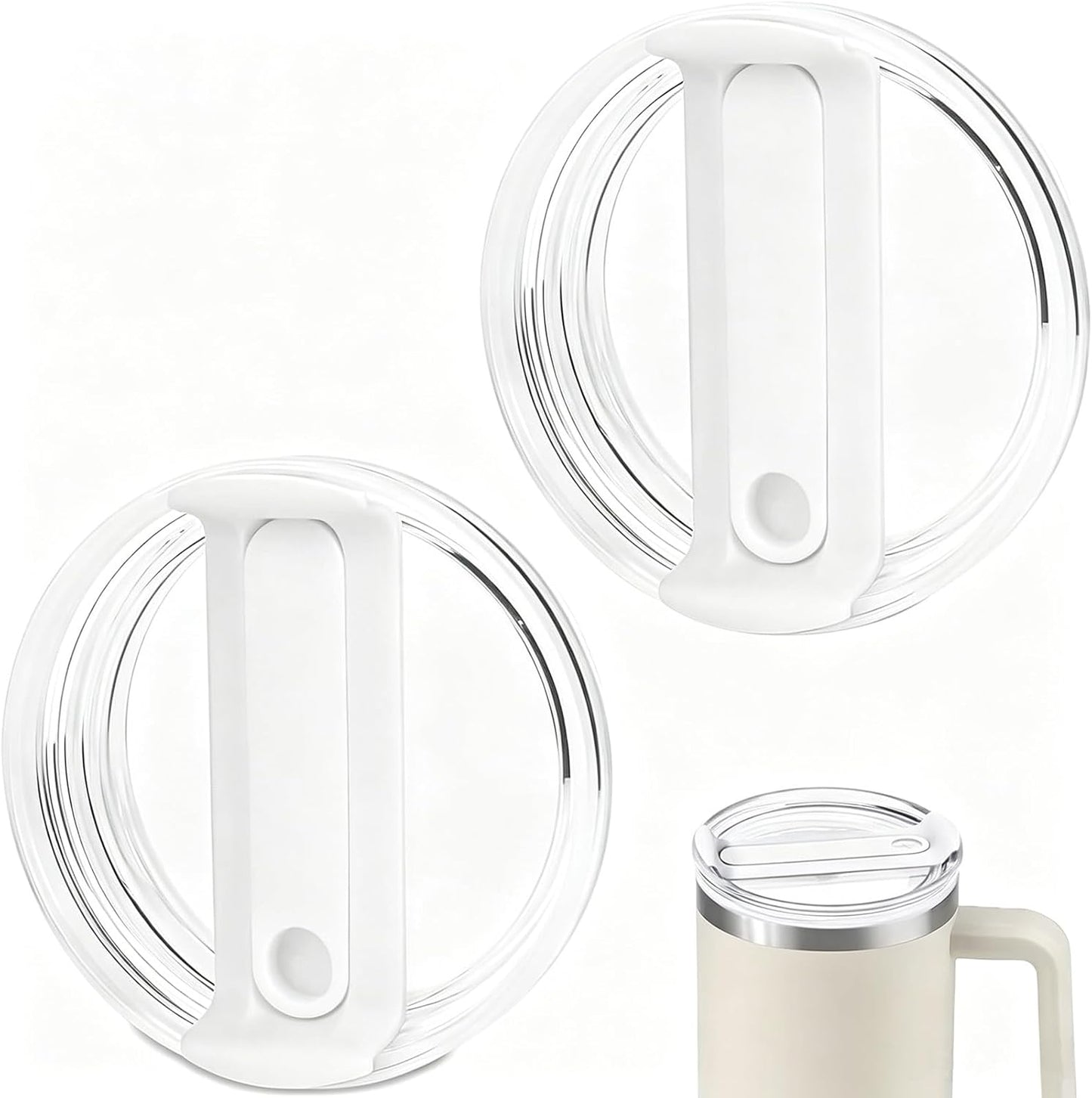 20 oz Tumbler Lids for Yeti, 3 Pack 20oz Magnetic Tumbler Lids, Spill Proof Replacement Slider Cup Lid for YETI 20oz Tumbler, 10oz & 24oz Mug and 10oz Lowball, BPA Free