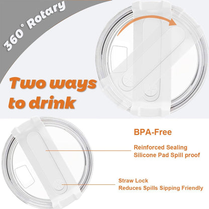 20 oz Tumbler Lids for Yeti, 3 Pack 20oz Magnetic Tumbler Lids, Spill Proof Replacement Slider Cup Lid for YETI 20oz Tumbler, 10oz & 24oz Mug and 10oz Lowball, BPA Free