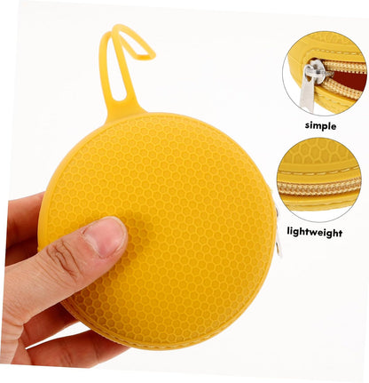 Storage Pouch Lightweight Organizer for Care Supplies Leakproof Travel Case for Cups Coins Keys Pacifiers Sturdy Easy to Clean Honeycomb Design
