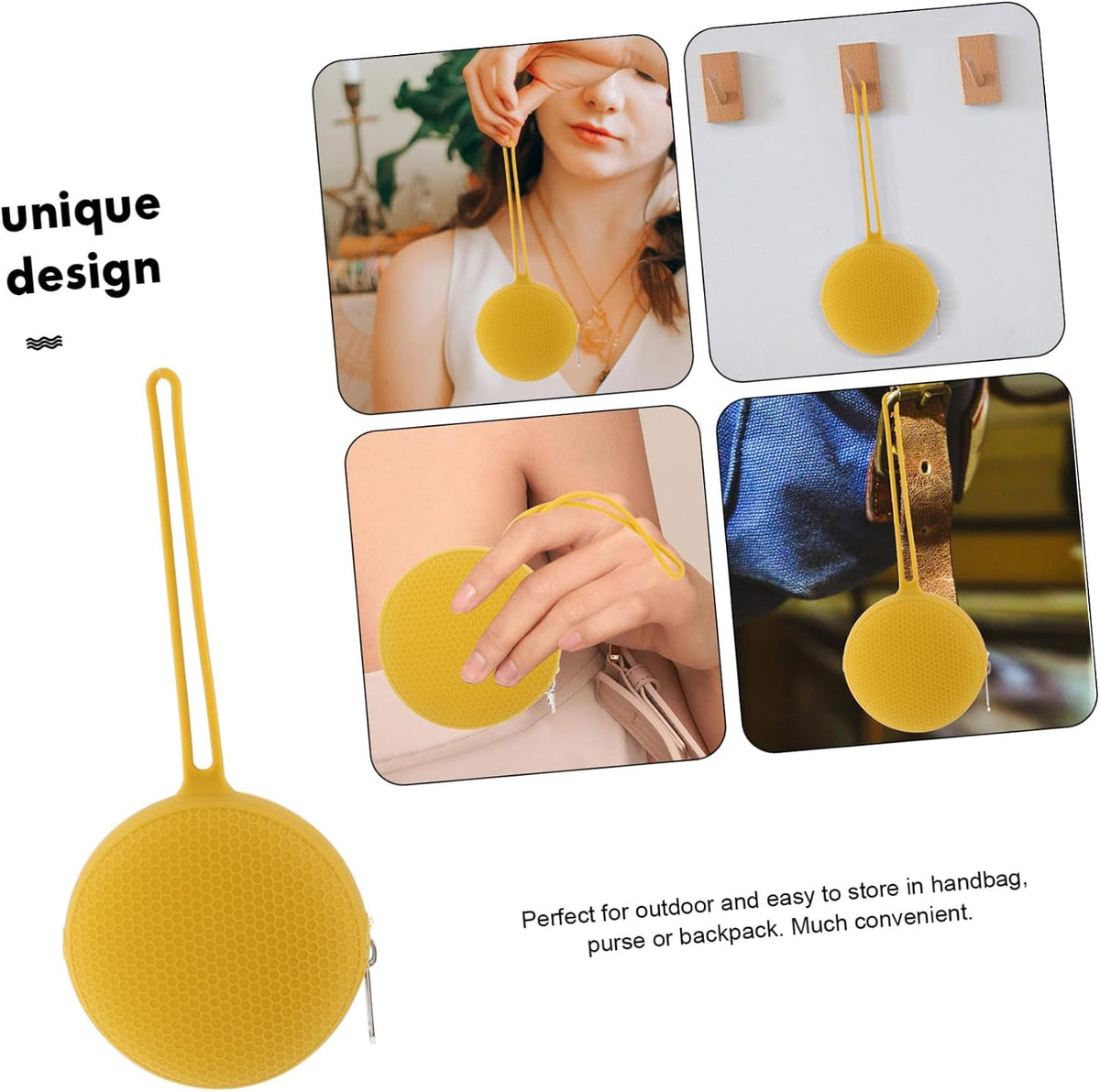 Storage Pouch Lightweight Organizer for Care Supplies Leakproof Travel Case for Cups Coins Keys Pacifiers Sturdy Easy to Clean Honeycomb Design