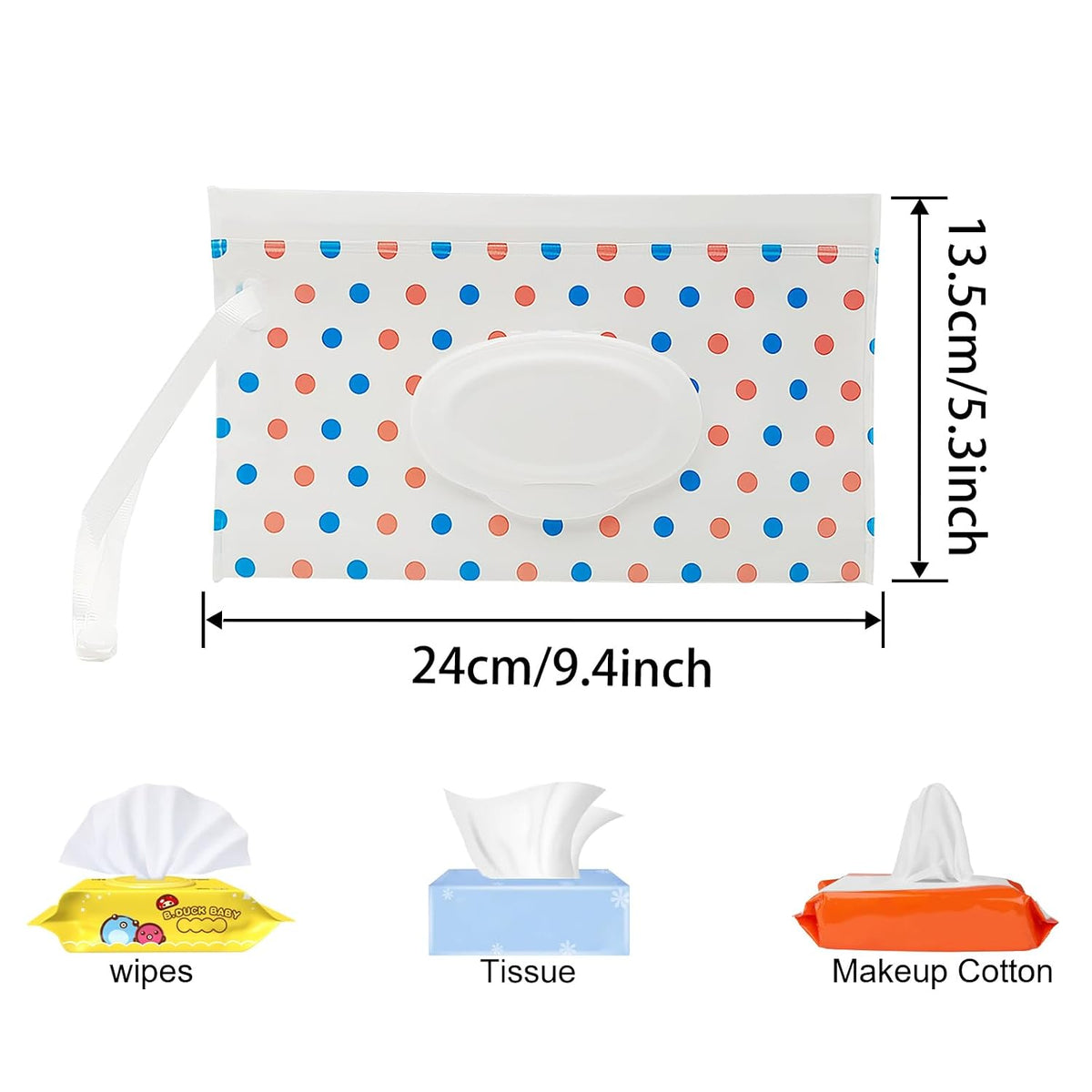 2 Pack Portable Baby Wipes Dispenser Holder Set, Leopard Print Refillable Baby Wipes Container, Wipe Holder, Reusable Travel Wet Wipe Pouch for Diaper Bag Lightweight Travel Wipes Dispenser Cases