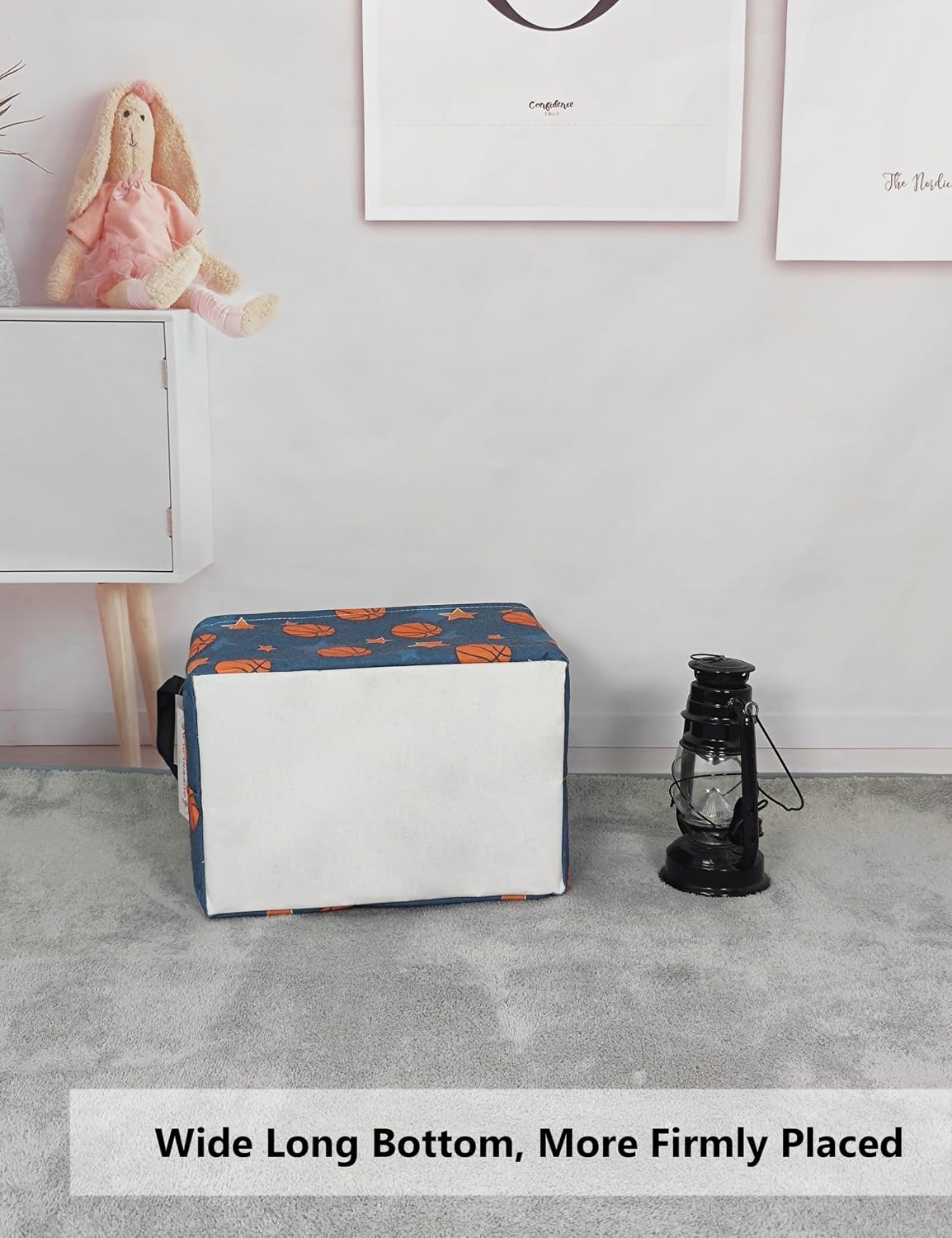 Rectangular Collapsible Laundry Basket with Side Handles, Toys