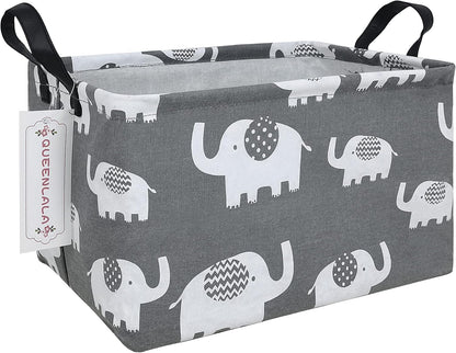 Rectangular Collapsible Laundry Basket with Side Handles, Toys