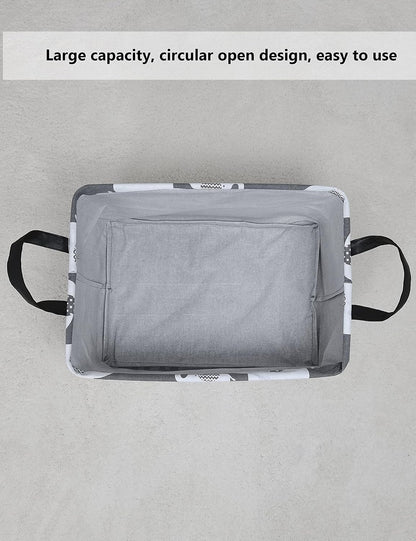 Rectangular Collapsible Laundry Basket with Side Handles, Toys