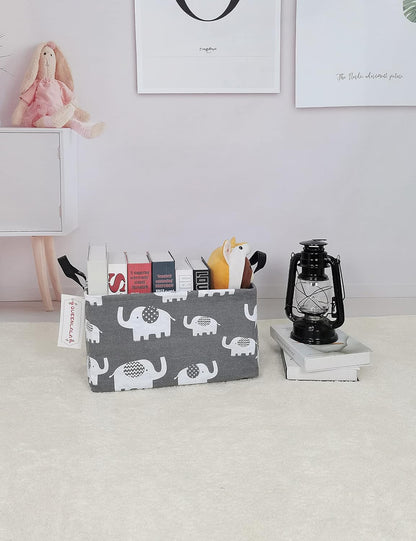 Rectangular Collapsible Laundry Basket with Side Handles, Toys
