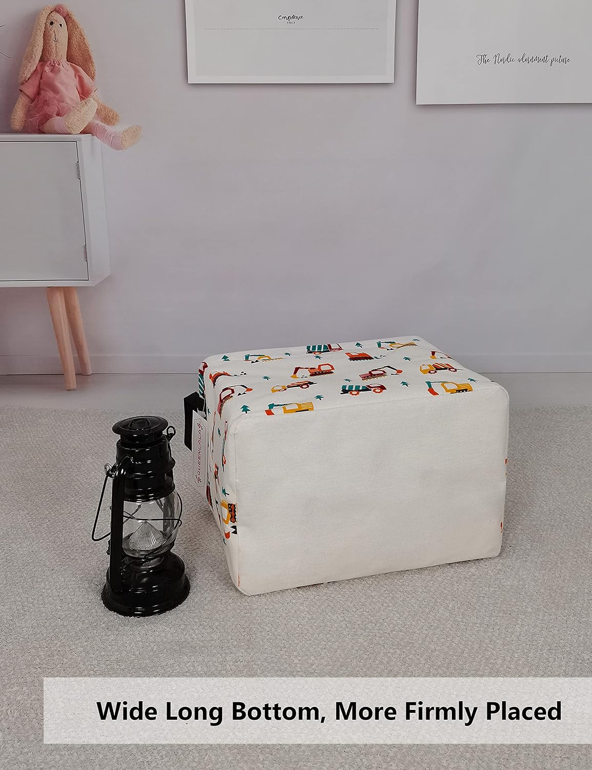 Rectangular Collapsible Laundry Basket with Side Handles, Toys