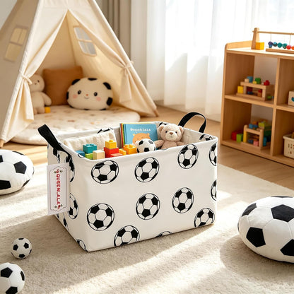 Rectangular Collapsible Laundry Basket with Side Handles, Toys