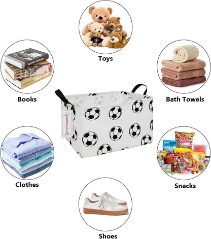 Rectangular Collapsible Laundry Basket with Side Handles, Toys