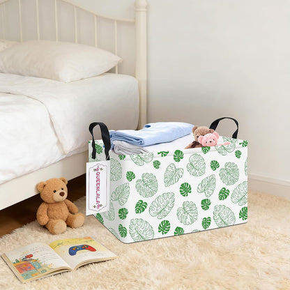 Rectangular Collapsible Laundry Basket with Side Handles, Toys
