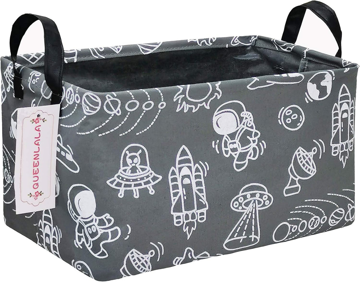 Rectangular Collapsible Laundry Basket with Side Handles, Toys