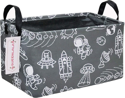 Rectangular Collapsible Laundry Basket with Side Handles, Toys