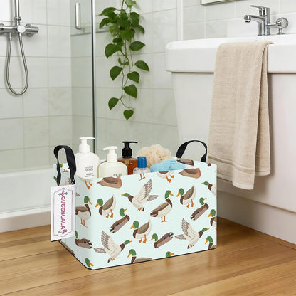 Rectangular Collapsible Laundry Basket with Side Handles, Toys