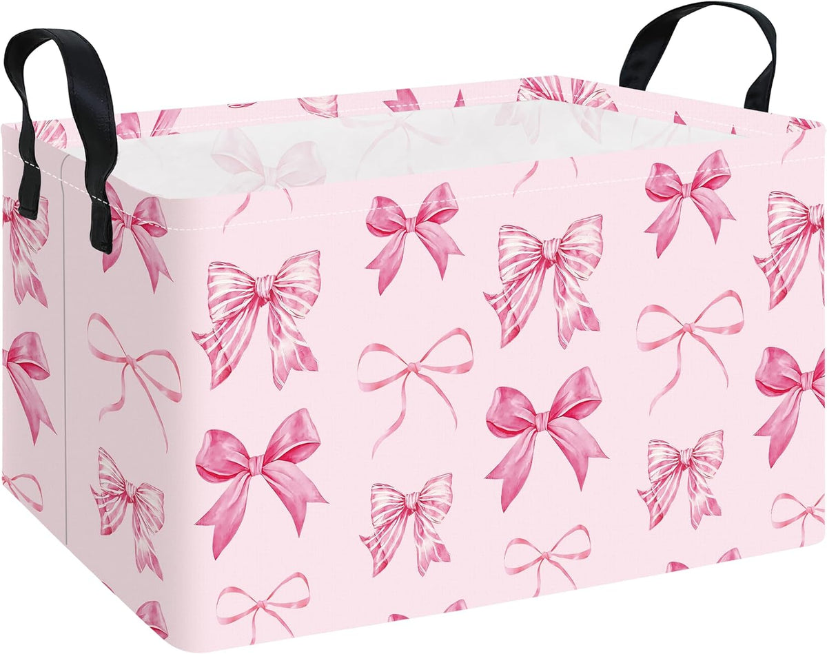 Rectangular Collapsible Laundry Basket with Side Handles, Toys