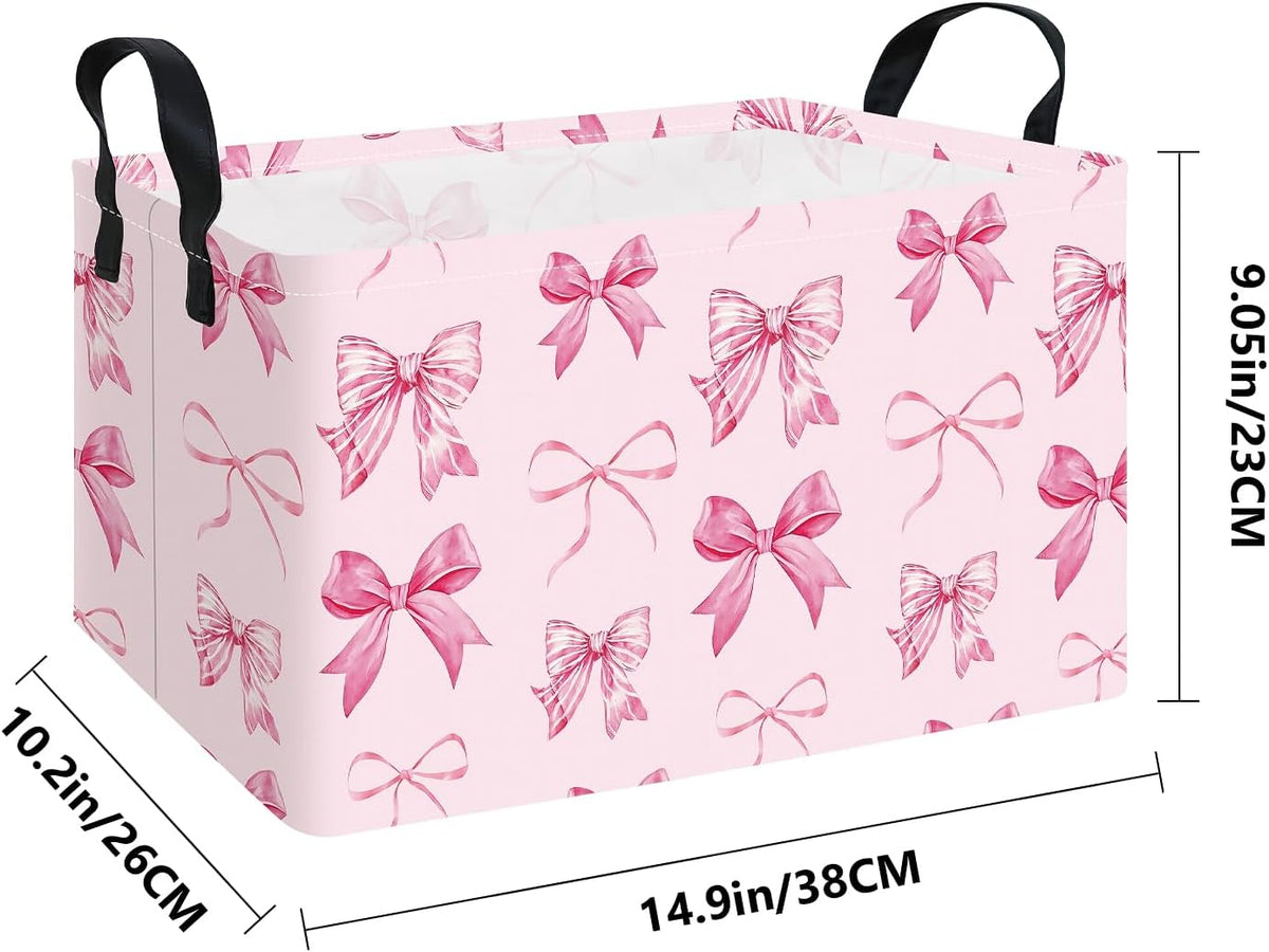 Rectangular Collapsible Laundry Basket with Side Handles, Toys