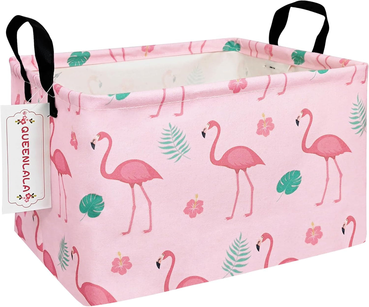 Rectangular Collapsible Laundry Basket with Side Handles, Toys