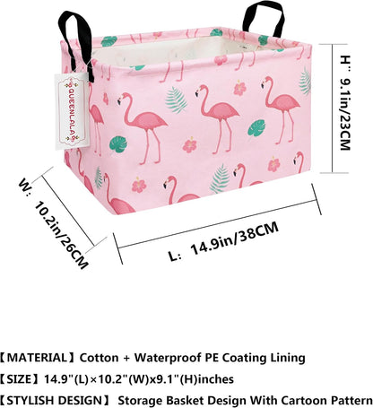 Rectangular Collapsible Laundry Basket with Side Handles, Toys