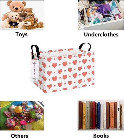 Rectangular Collapsible Laundry Basket with Side Handles, Toys