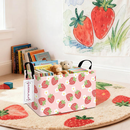 Rectangular Collapsible Laundry Basket with Side Handles, Toys