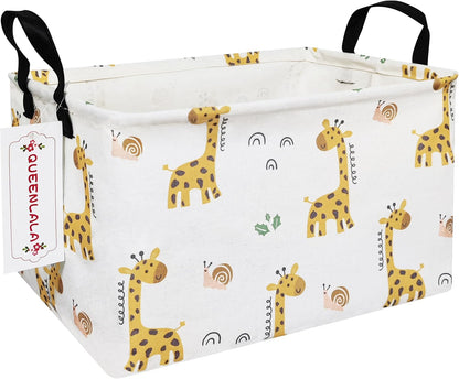 Rectangular Collapsible Laundry Basket with Side Handles, Toys