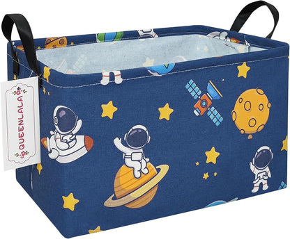 Rectangular Collapsible Laundry Basket with Side Handles, Toys