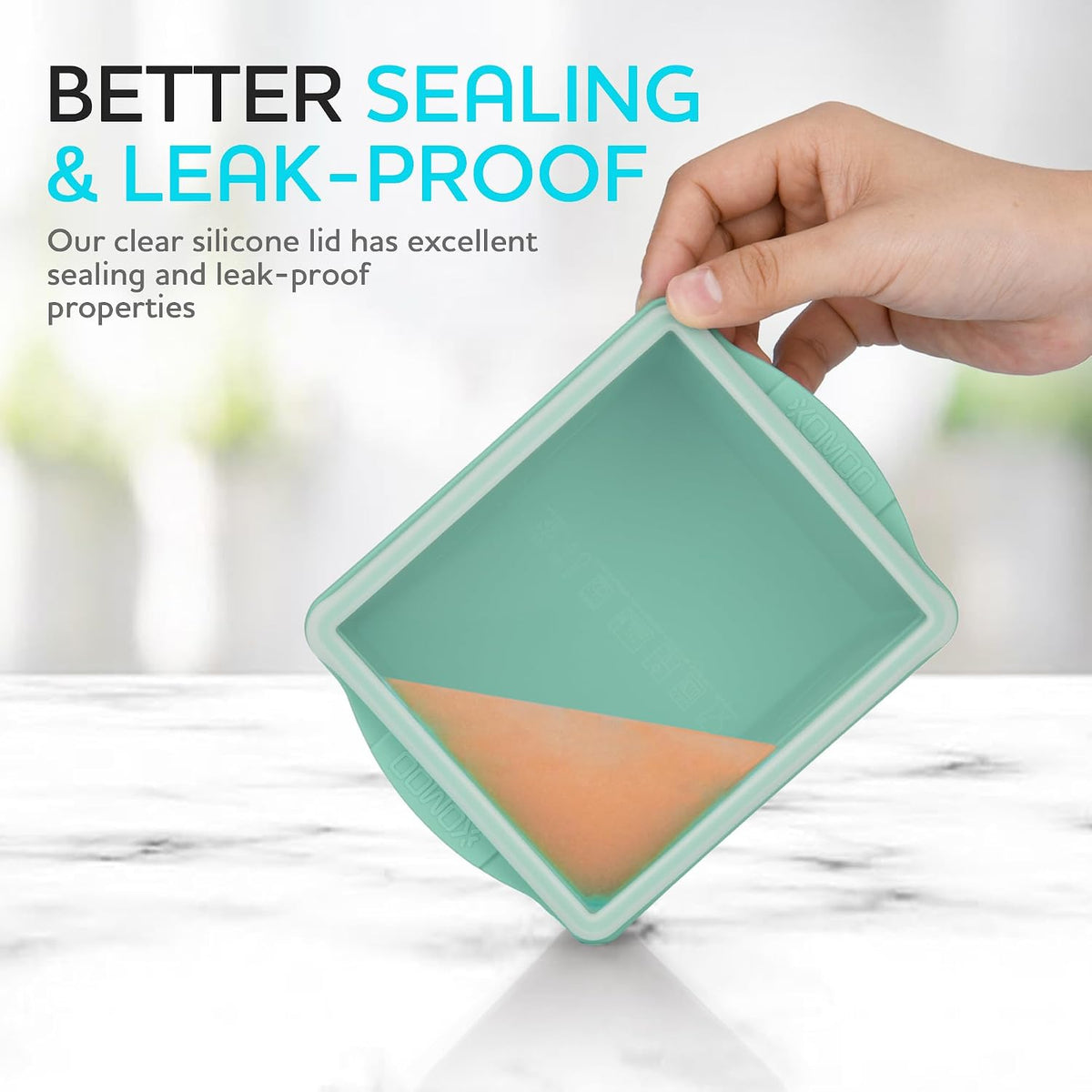 2 Cup Silicone Freezer Trays with Lids, Silicone Soup Freezer Molds - Leakproof, BPA-Free, Stackable, Microwave & Dishwasher Safe, Perfect for Soups, Sauces, Meal Prep, and Baked Goods - 4 Pack