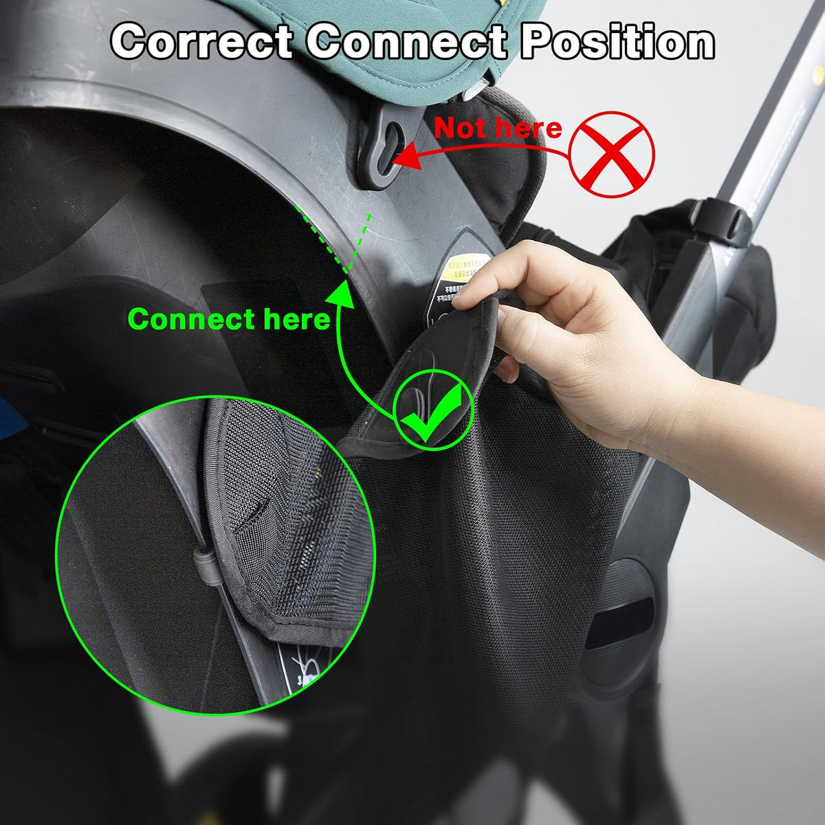Stroller Sun Shade, Functional Sun Protection Extension Compatible with Doona car seat Stroller, 360 Sun Shade Baby Car seat UV Protection Sun Cover for Baby Pushchairs Strollers Accessories