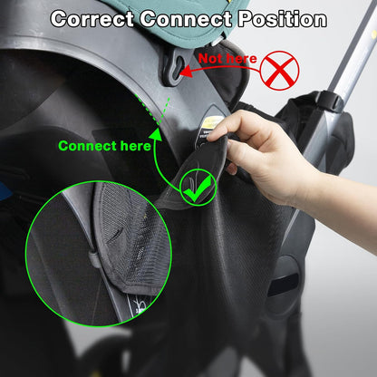 Stroller Sun Shade, Functional Sun Protection Extension Compatible with Doona car seat Stroller, 360 Sun Shade Baby Car seat UV Protection Sun Cover for Baby Pushchairs Strollers Accessories