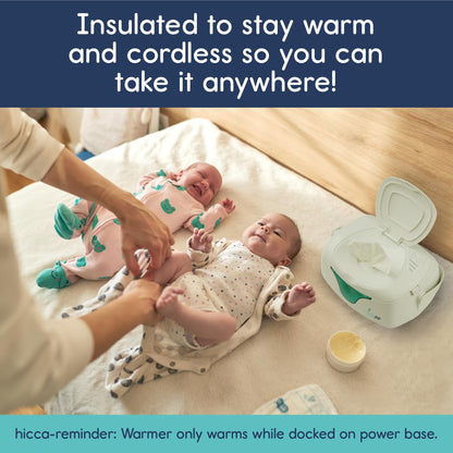 Baby Wipe Warmer and Wipes Dispenser, Diaper Wipe Warmer, White