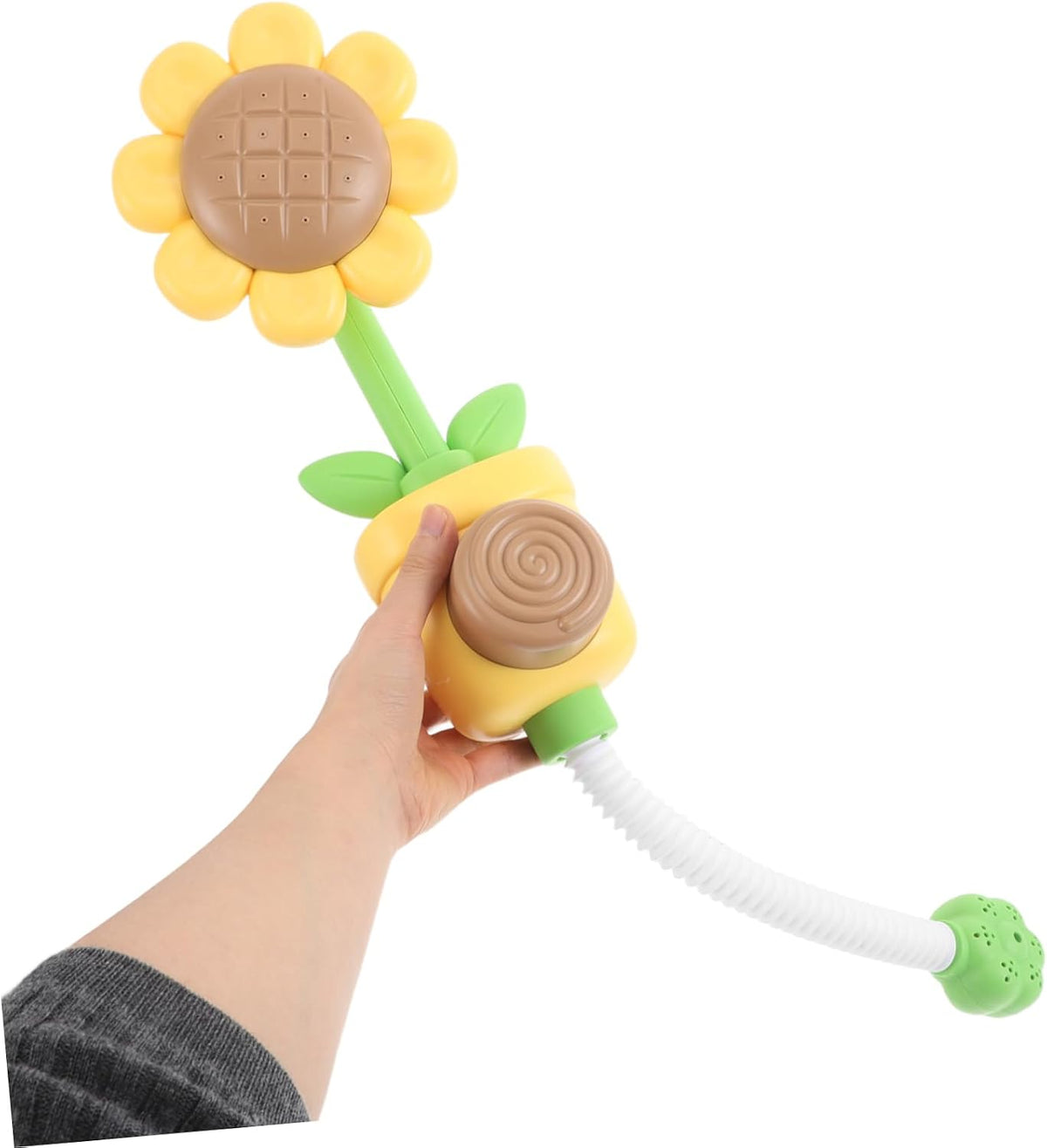 Bath Toys for Toddlers Sunflower Shower Head Bath Toy Newborn Friendly Soft Water Stream Easy to Clean