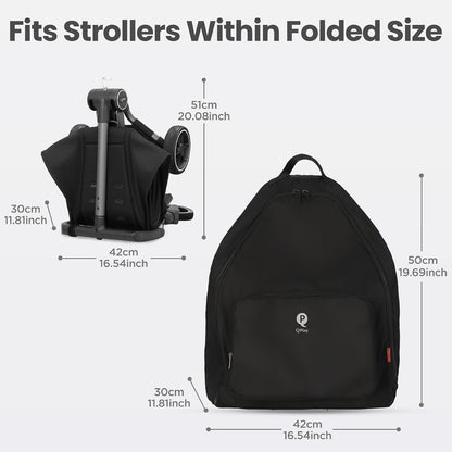 Airo Stroller Travel Bag for Airplane, Gate Check Stroller Bag for Umbrella Strollers, Travel Stroller Bag for Moving & Storage -Fold Single Baby Stroller Travel Carry Bags