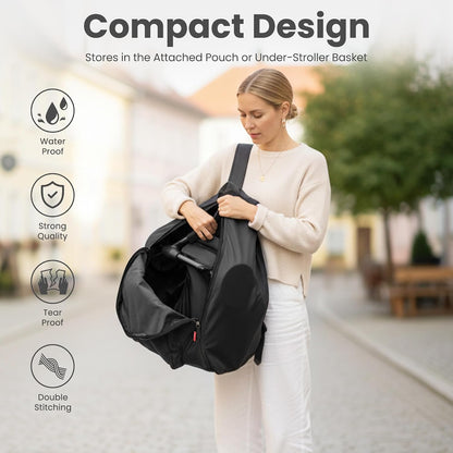 Airo Stroller Travel Bag for Airplane, Gate Check Stroller Bag for Umbrella Strollers, Travel Stroller Bag for Moving & Storage -Fold Single Baby Stroller Travel Carry Bags
