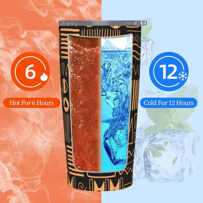 Botanical Print Floral Tumbler Coffee Mug with Lid Straw 20oz | Stainless Steel Insulated Tumblers Black Sage Green Spring Flower Plant Travel Mug Tea Wine Cup Water Bottle for Women Men